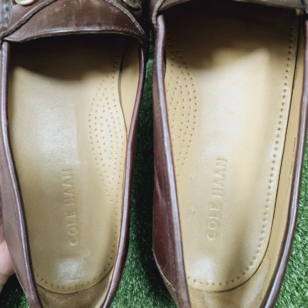 Cole Haan Horsebit Brown Leather Slip On Dress Loafers Mens Size 10 M